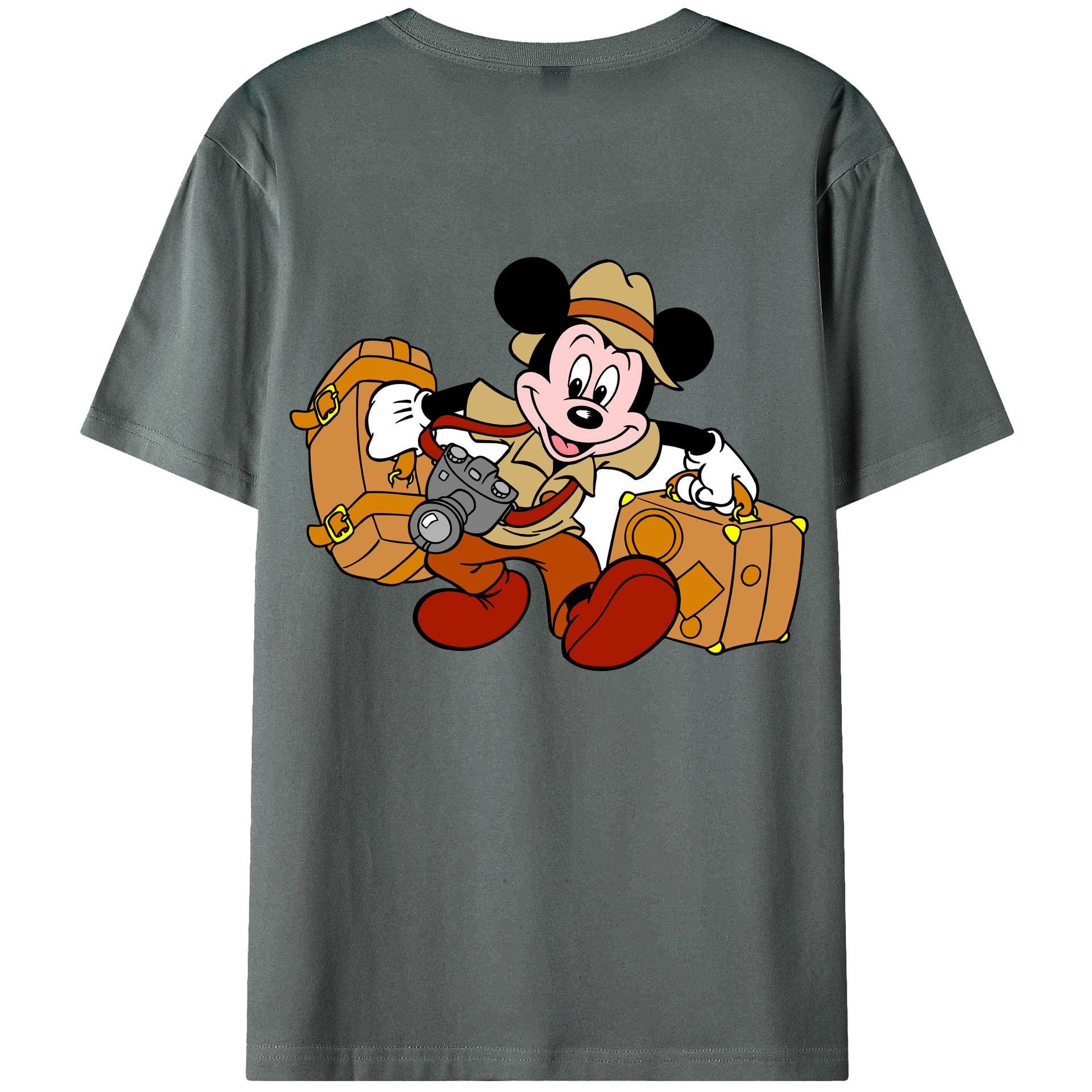 （画像用） ミッキーマウス Mickey Mouse 綿100％半袖Tシャツ（背面プリント）